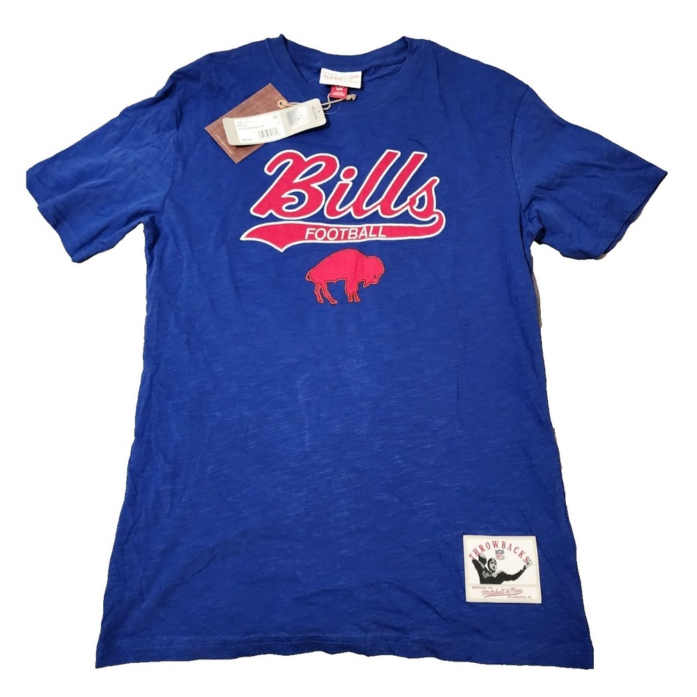 Mitchell & Ness® (YOUTH LARGE 14/16) Buffalo Bills Throwback‎ T-Shirt in Royal